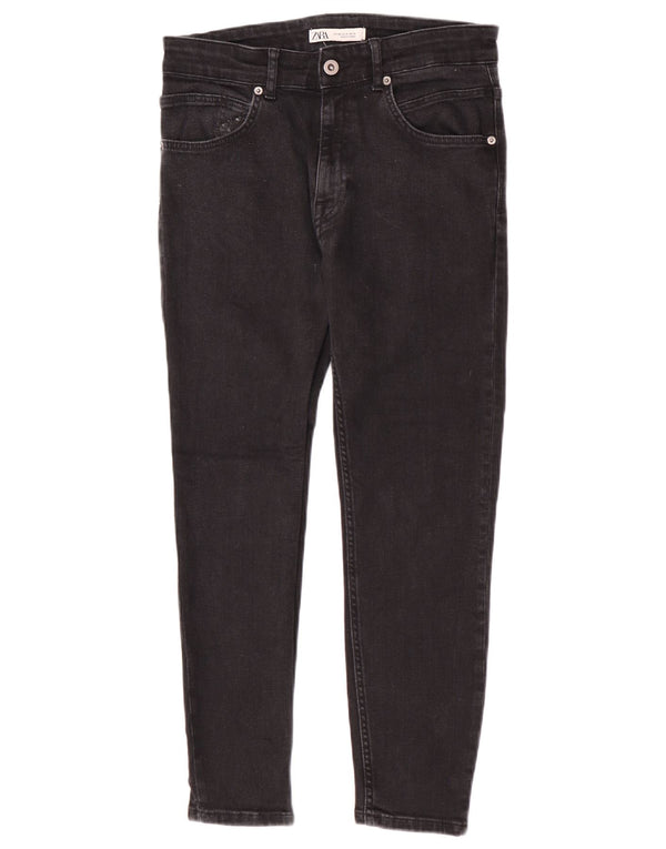 Zara Herre Skinny Jeans EU 40 Medium W31 L26 Sort Bomuld