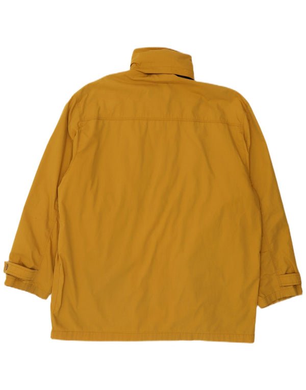 Green Leaves Herre Hooded Utility Jacket UK 42 XL Gul
