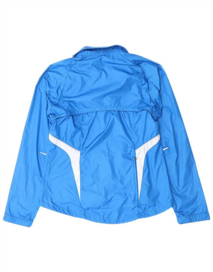 Nike regnjakke til kvinder UK 10/12 Medium Blue Colourblock Polyester
