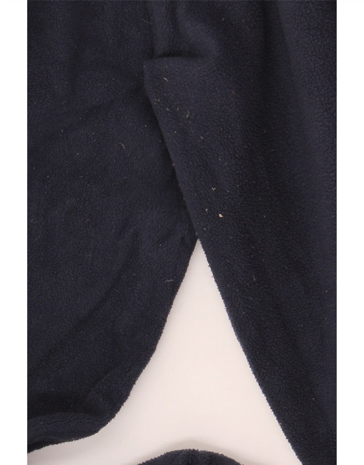 Mountain Warehouse Herre Zip Neck Fleece Jumper Large Navy Blue Polyester