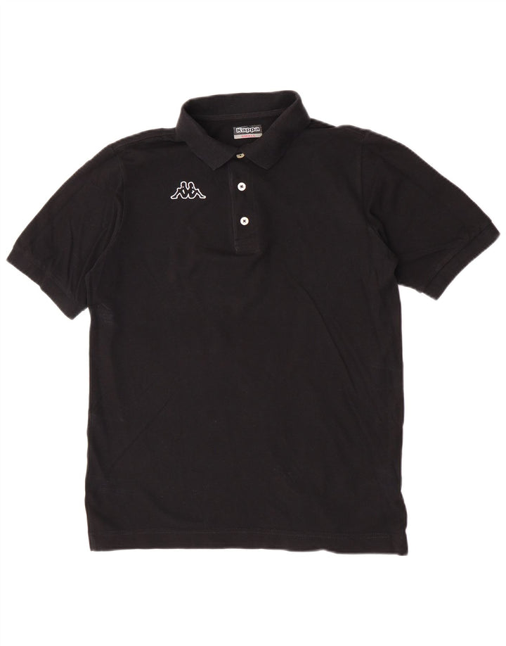 Kappa Herre grafisk poloshirt Lille sort bomuld