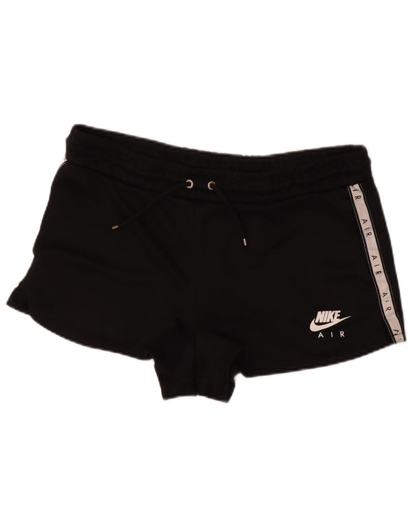 Nike grafiske sportsshorts til kvinder UK 14 Medium Sort Colourblock Polyester