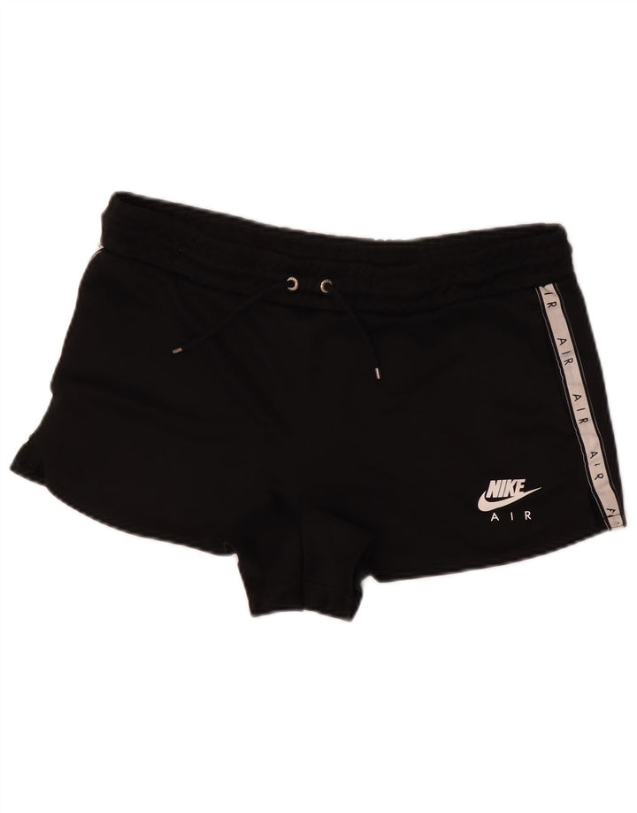 Nike grafiske sportsshorts til kvinder UK 14 Medium Sort Colourblock Polyester
