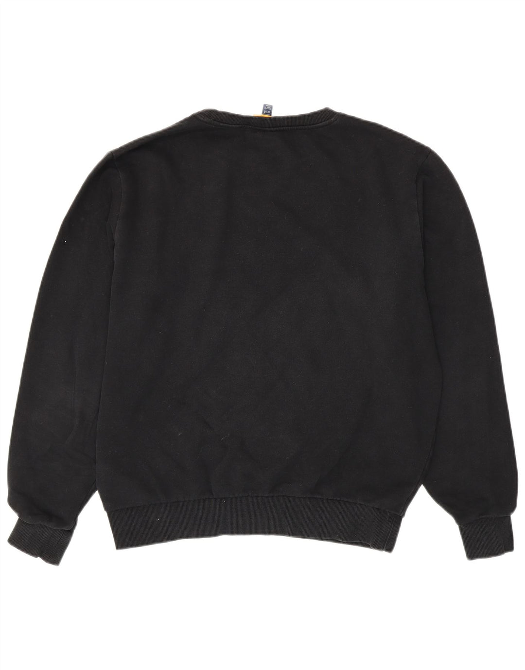 Ellesse Dame Oversized Sweatshirt Jumper UK 14 Stor Sort Bomuld