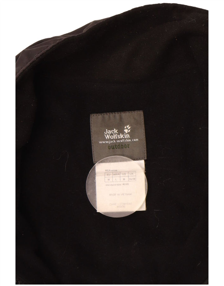 Jack Wolfskin Herre Windbreaker Jacket UK 36/38 Medium Black Polyester