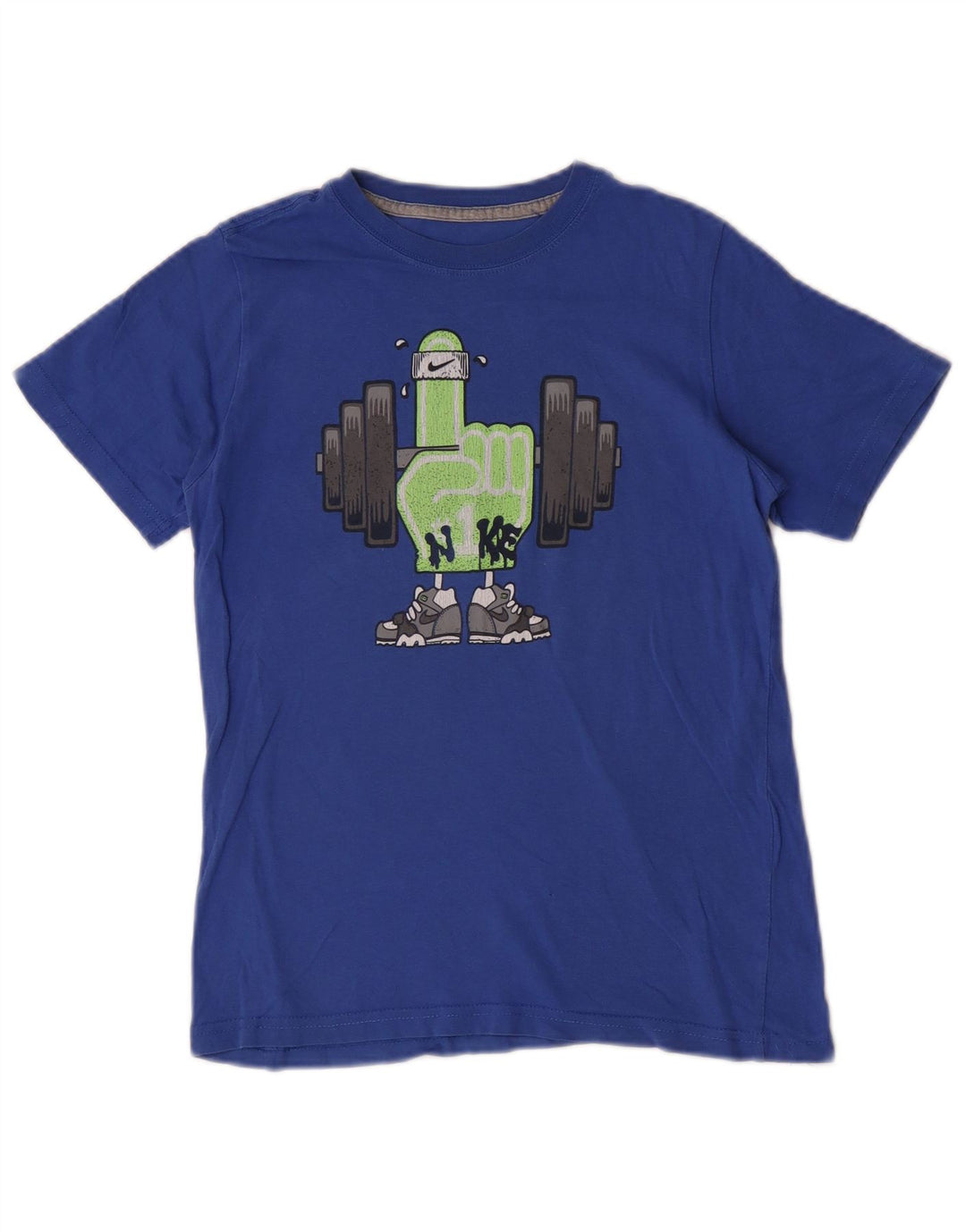 Nike drenge grafisk t-shirt top 10-11 år mellemblå