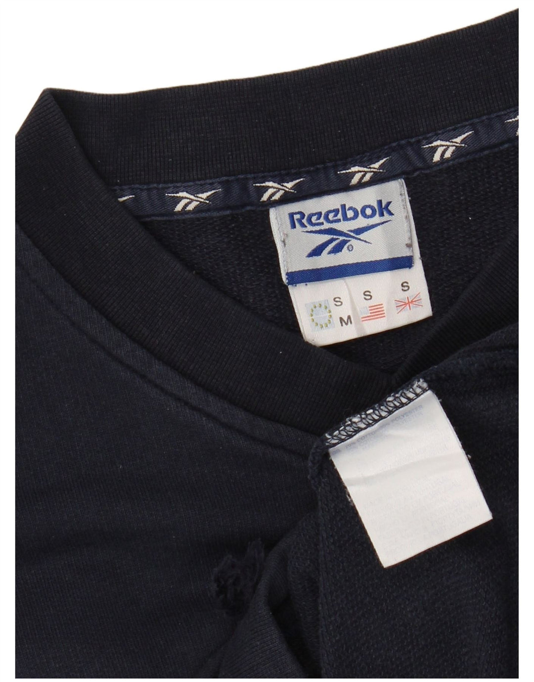 REEBOK Sweatshirt til mænd, lille marineblå bomuld