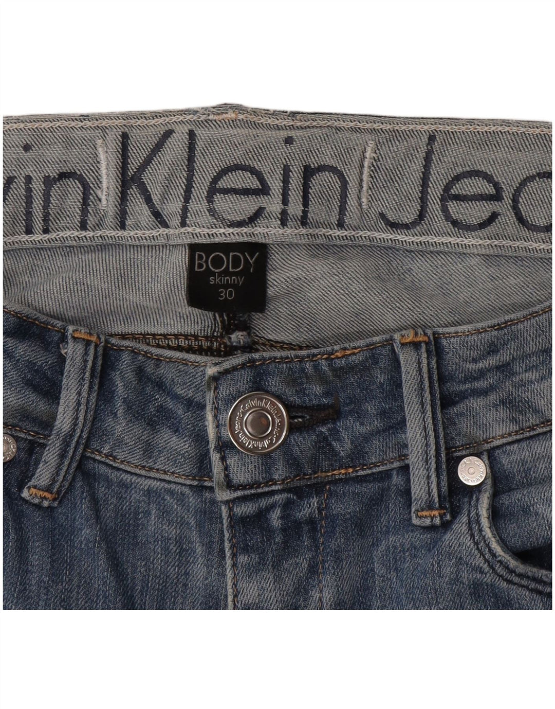 Calvin Klein Dame Skinny Jeans W30 L33 Blå