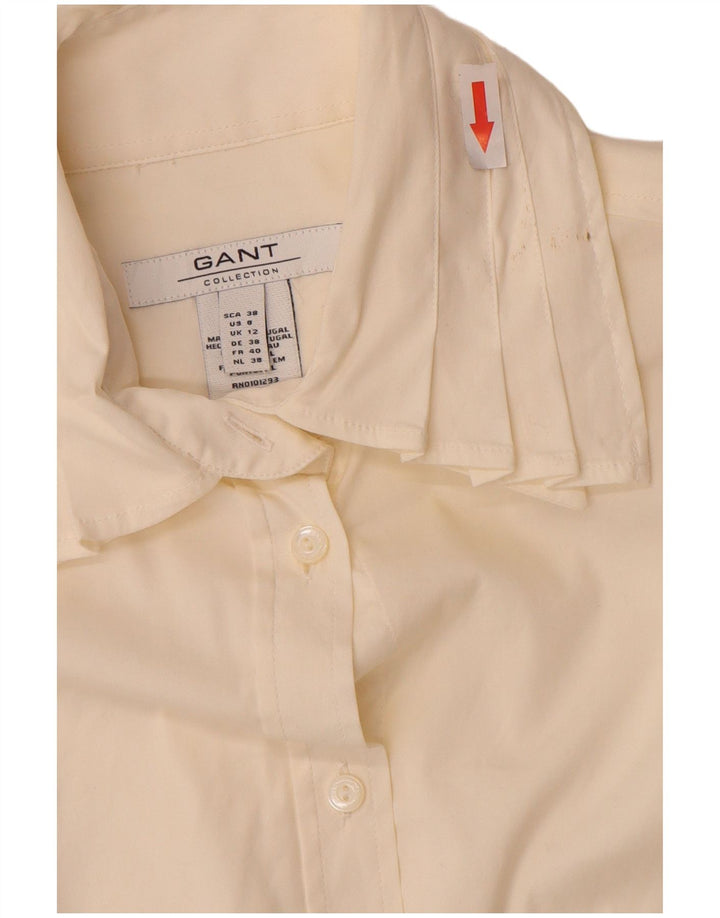 Gant Dameskjorte UK 12 Medium Off White Bomuld