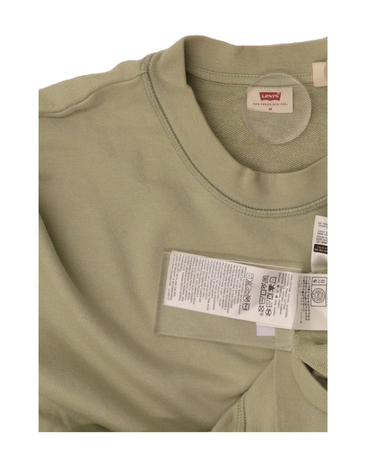 LEVI'S Mens Sweatshirt Jumper Medium Green Cotton Vintage Levi's and Second-Hand Levi's from Messina Hembry 