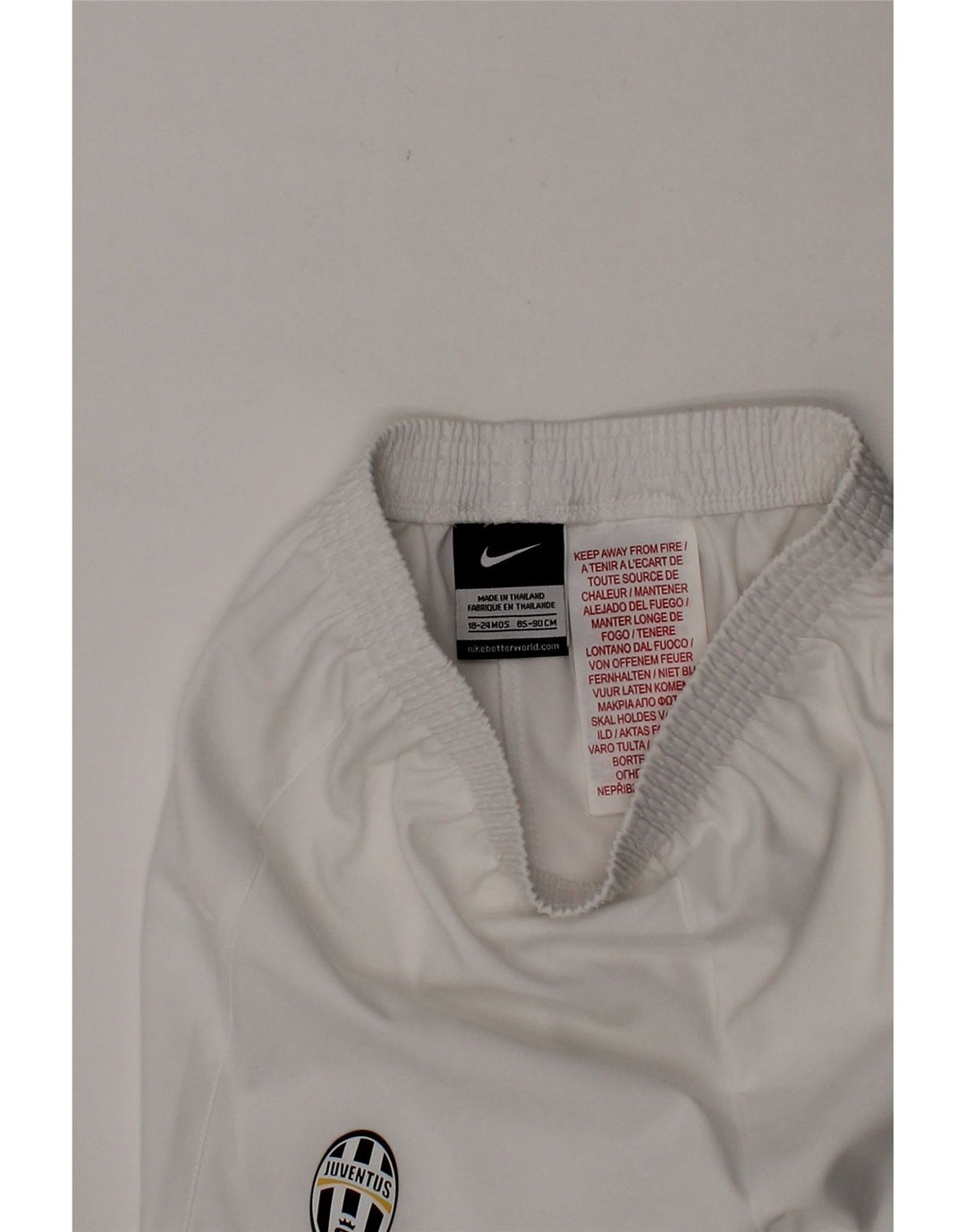 NIKE Baby Boys Juventus Sport Shorts 18-24 Months  White Polyester Vintage Nike and Second-Hand Nike from Messina Hembry 