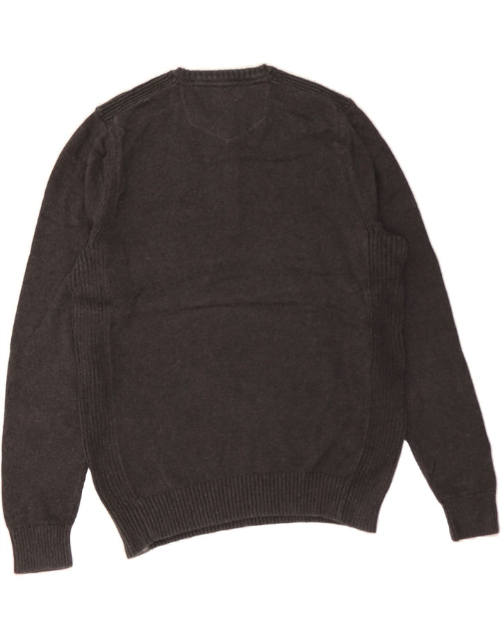 EDDIE BAUER Womens Crew Neck Jumper Sweater UK 14 Medium Grey Vintage Eddie Bauer and Second-Hand Eddie Bauer from Messina Hembry 