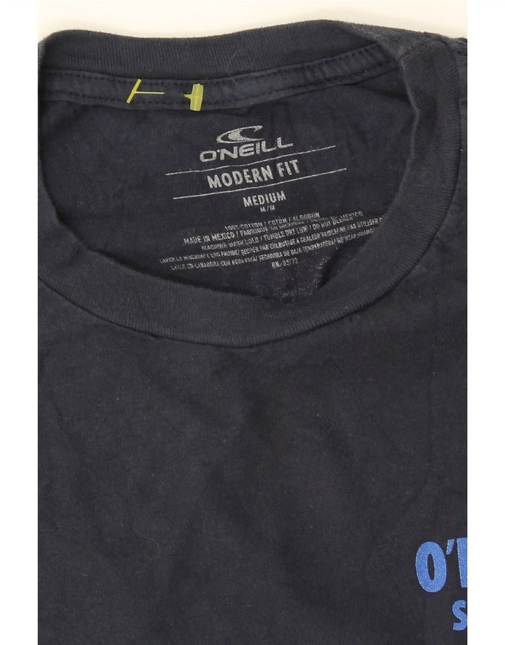 O'NEILL Herre Modern Fit Grafisk T-shirt Top Medium Marineblå Bomuld