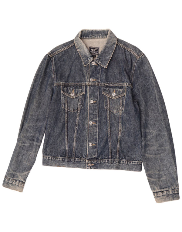 Gas Herre denimjakke UK 40 Large Blue Cotton