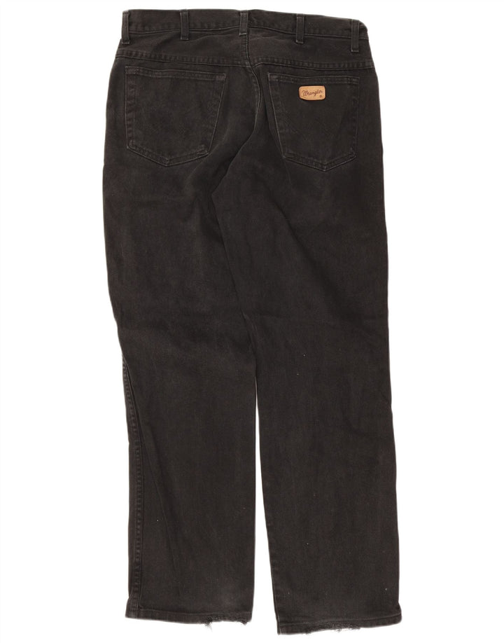 Wrangler Herre Ohio Straight Jeans W34 L32 Sort Bomuld