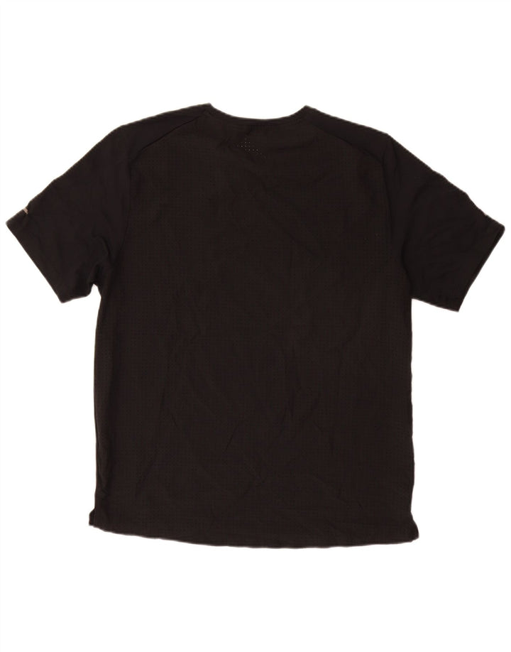 NIKE Herre Dri Fit grafisk T-shirt Top Medium Sort Polyester