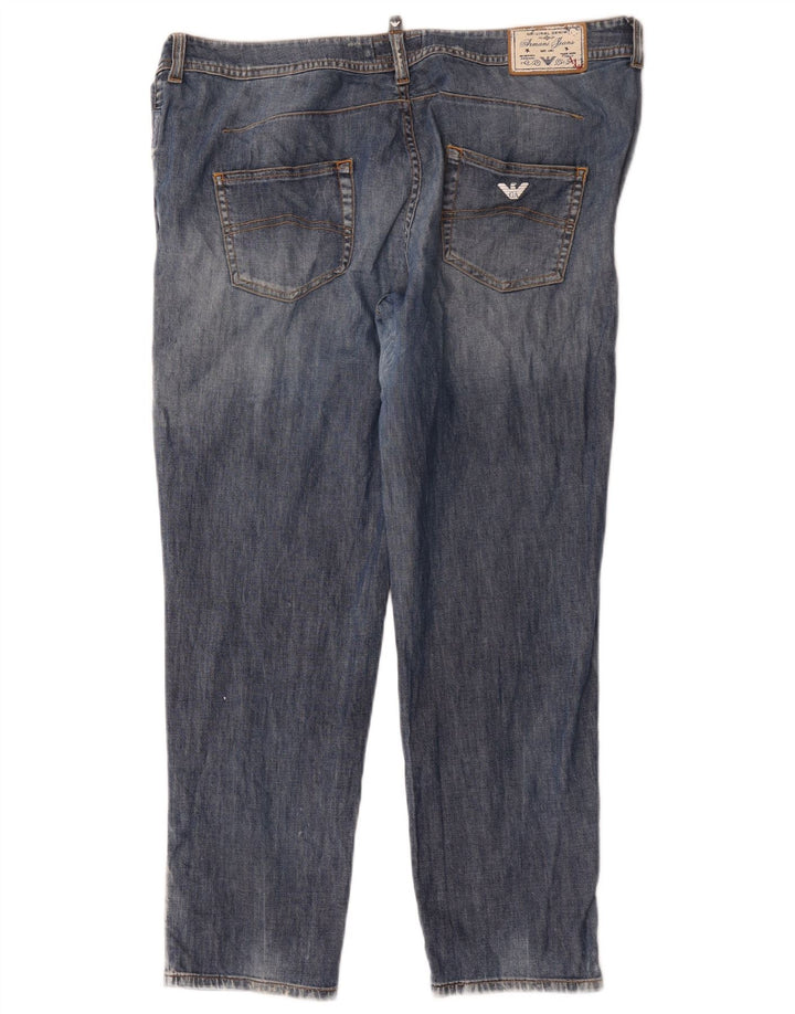 Armani Dame Slim Jeans W32 L27 Blå Bomuld