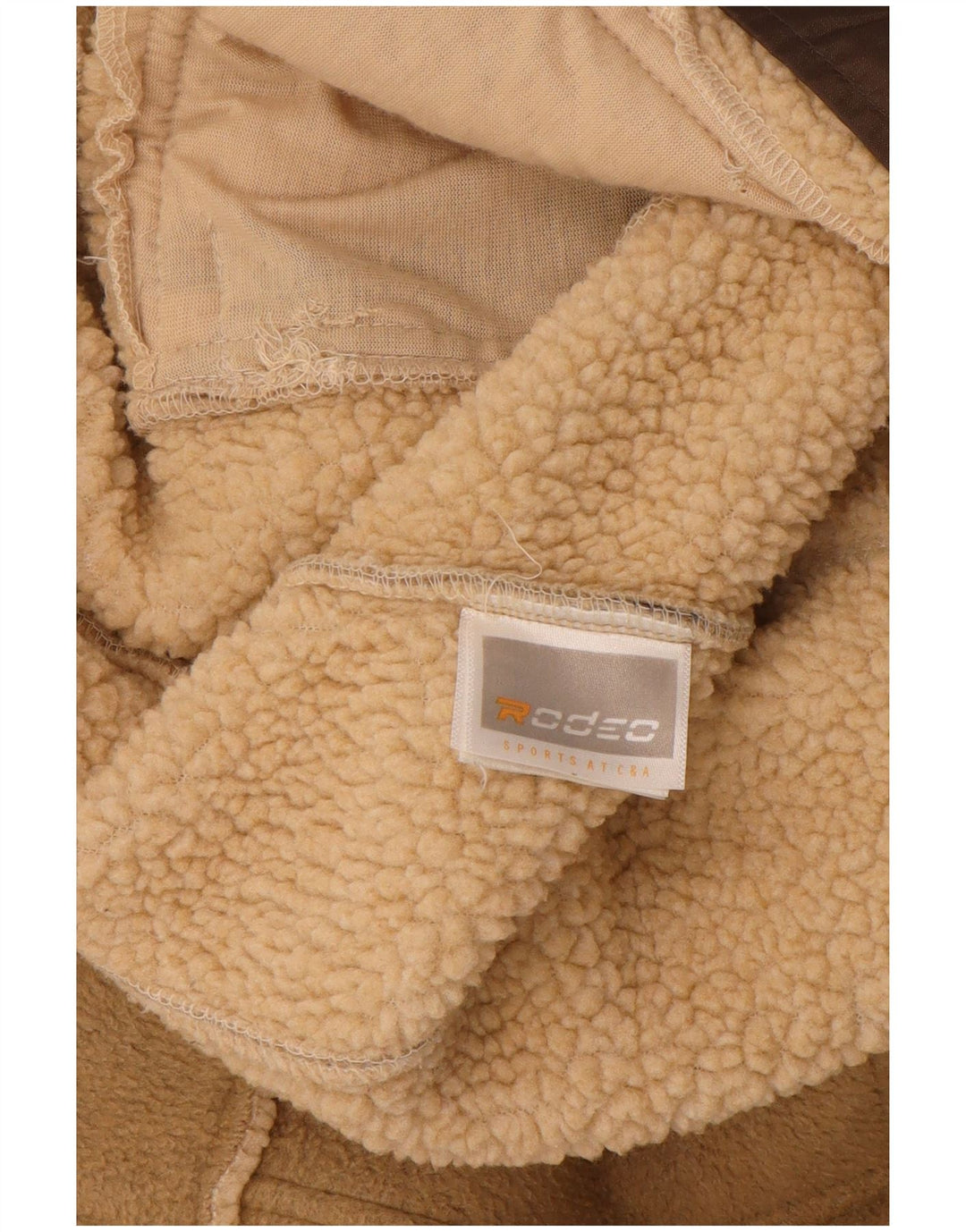 RODEO Fleecejakke til kvinder UK 10 Small Beige Polyester