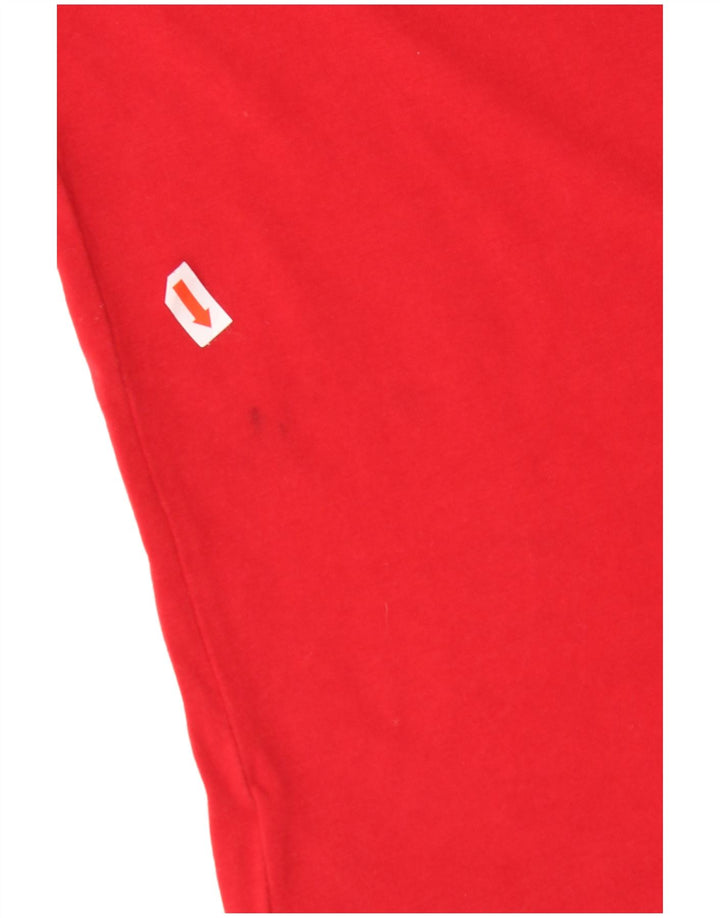 NEW BALANCE Mens Graphic T-Shirt Top Small Red Cotton