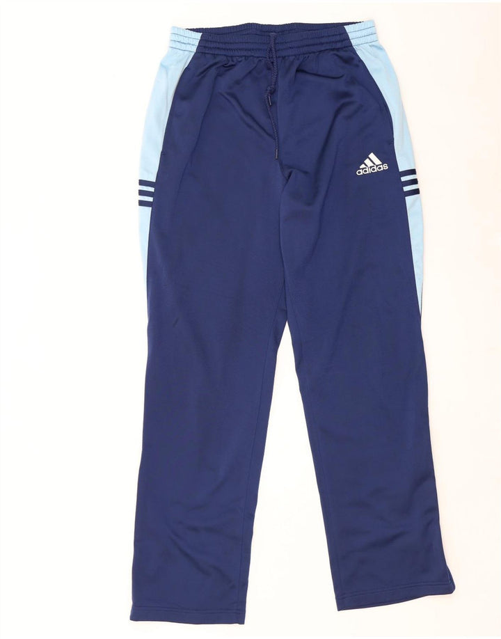 Adidas Træningsdragtsbukser til mænd UK 44/46 Large Navy Blue Colourblock Bomuld