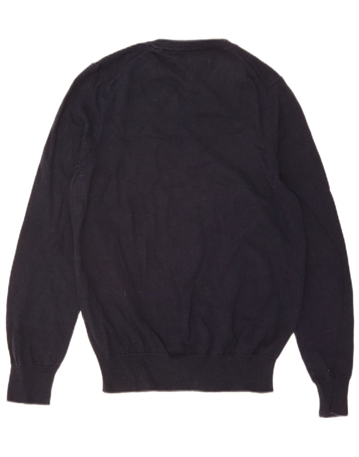 Marks & Spencer Herre V-hals sweater lille marineblå bomuld