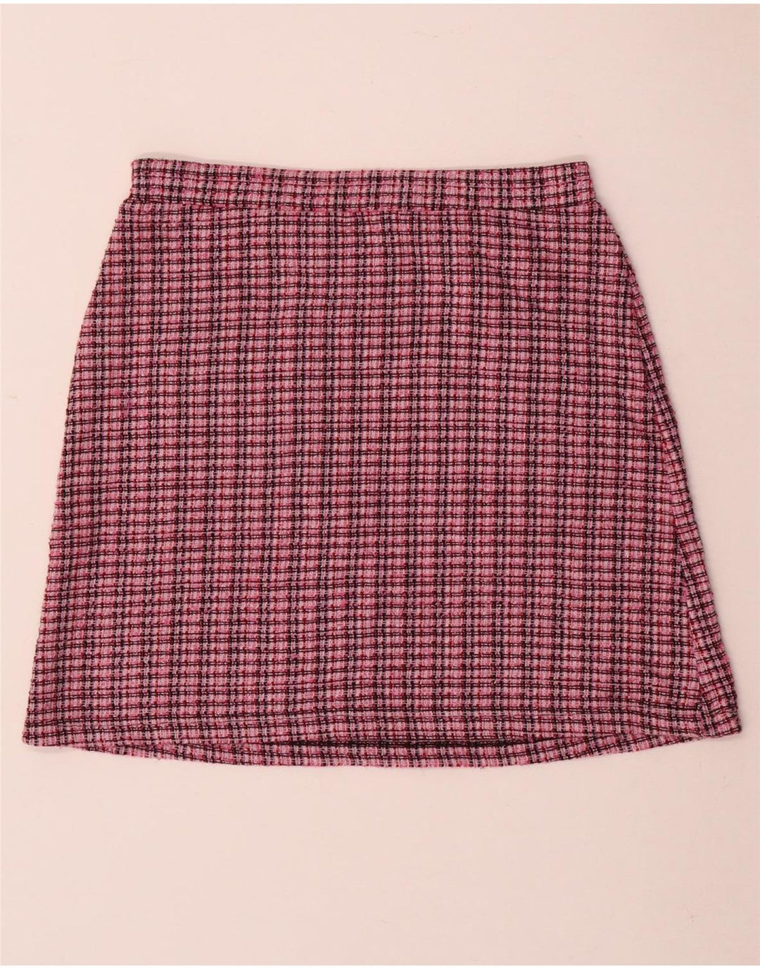 ZARA Trafaluc Mini-nederdel til kvinder Small W26 Pink Check