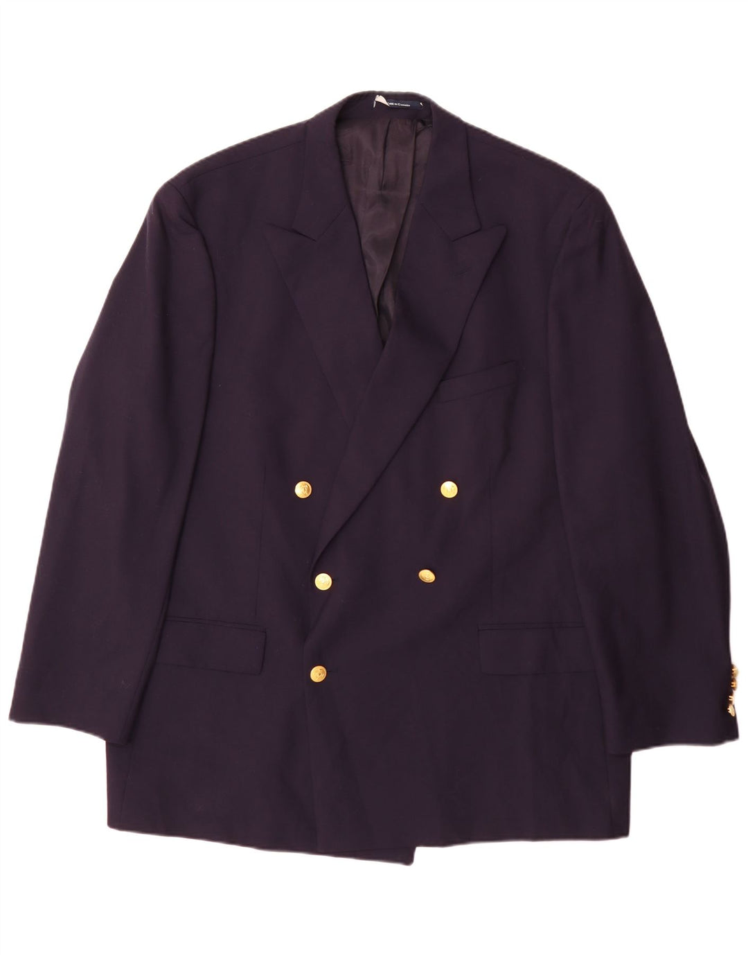 Chaps Ralph Lauren Herre Double Breasted Blazer Jacket UK 42 XL Navy Blue