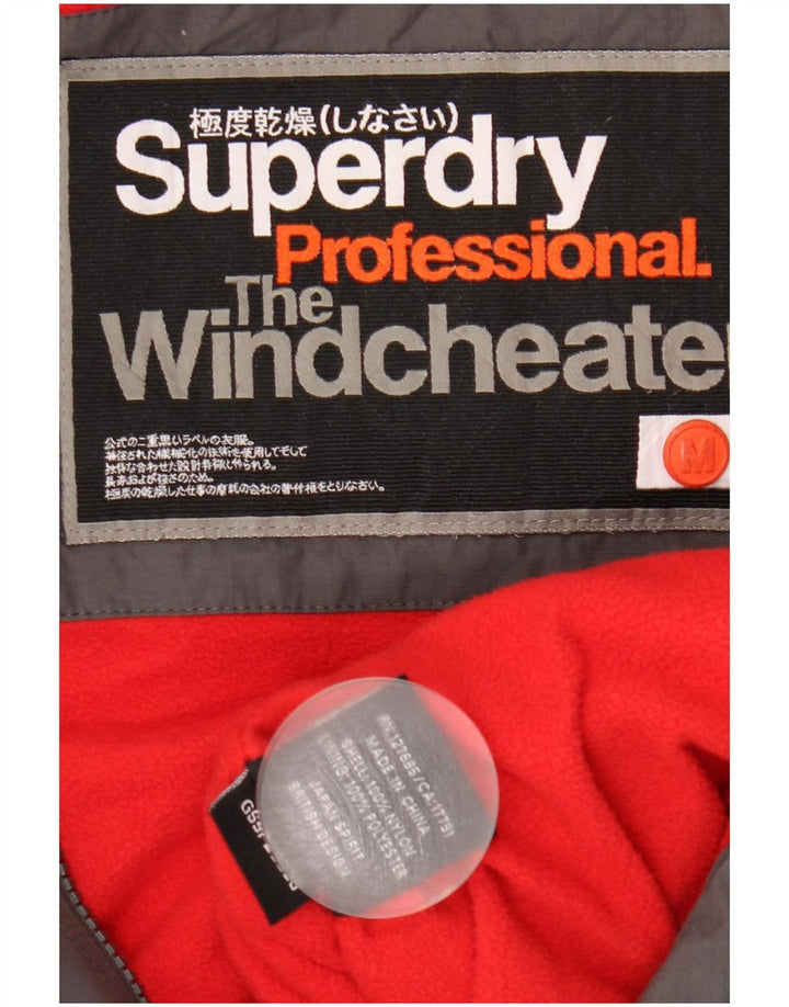 Superdry Graphic Windbreaker Jacket til kvinder UK 12 Medium Grey