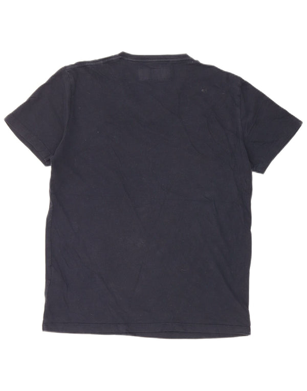 Abercrombie & Fitch Mens T-Shirt Top XS Navy Blue Cotton