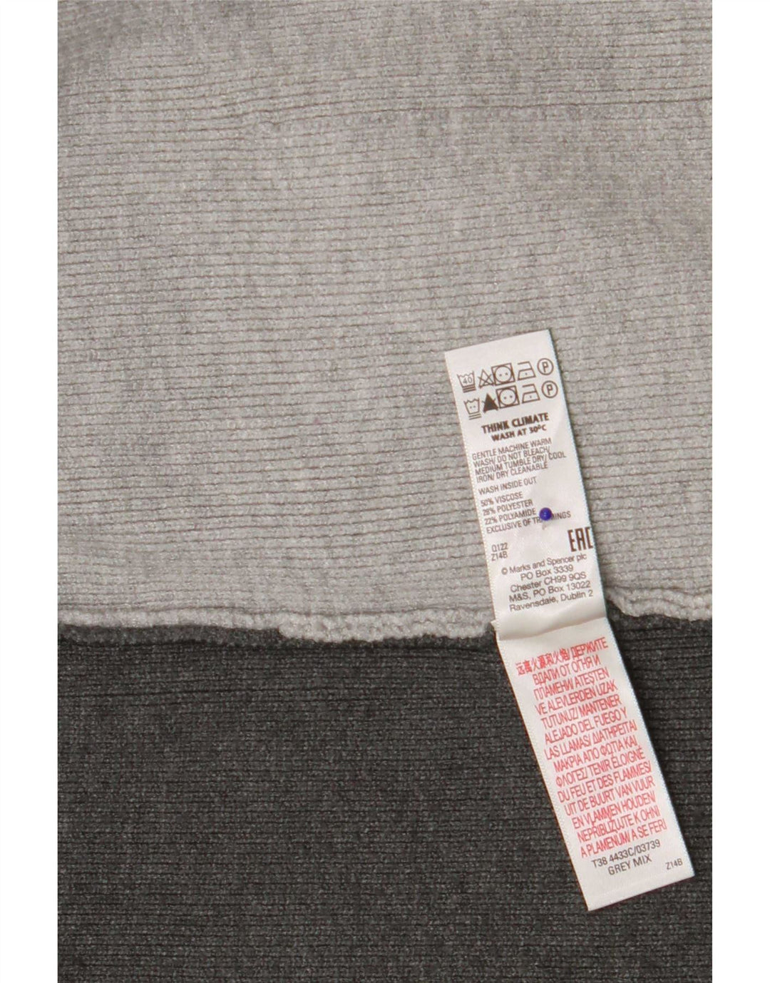 Marks & Spencer Dame Longline Cardigan Sweater UK 10 Small Grey