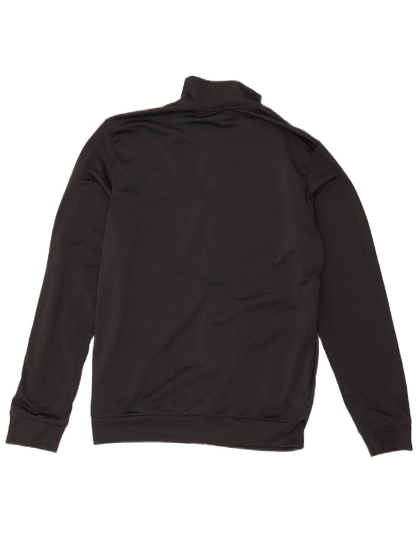 Adidas Herre grafisk træningsdragt Topjakke UK 38/40 Medium Sort Polyester