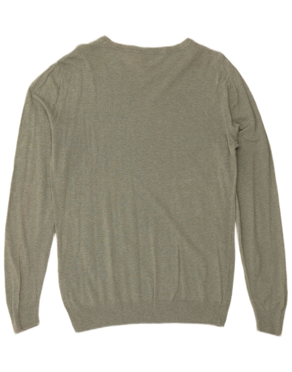 Quiksilver Herre V-hals sweater lille grøn bomuld