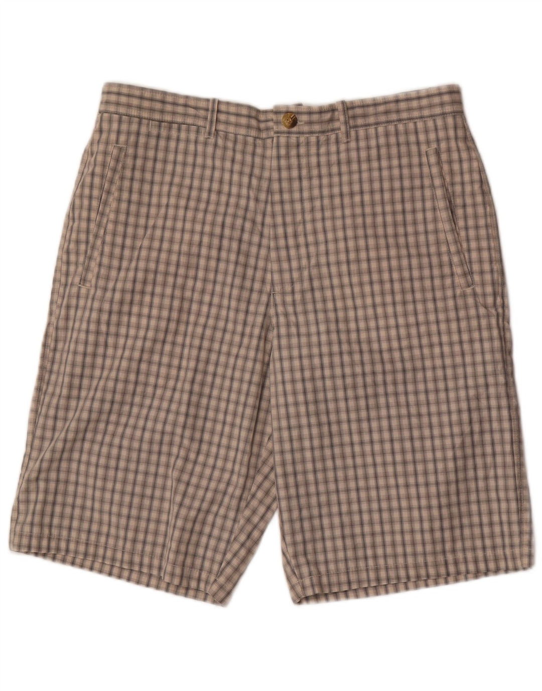 Marks & Spencer Herre Chino Shorts W34 Large Beige Ternet Bomuld