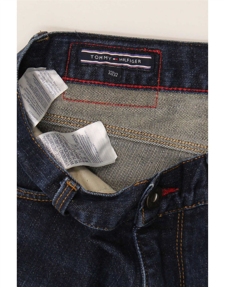 Tommy Hilfiger Herre Slim Jeans W32 L32 Marineblå Bomuld