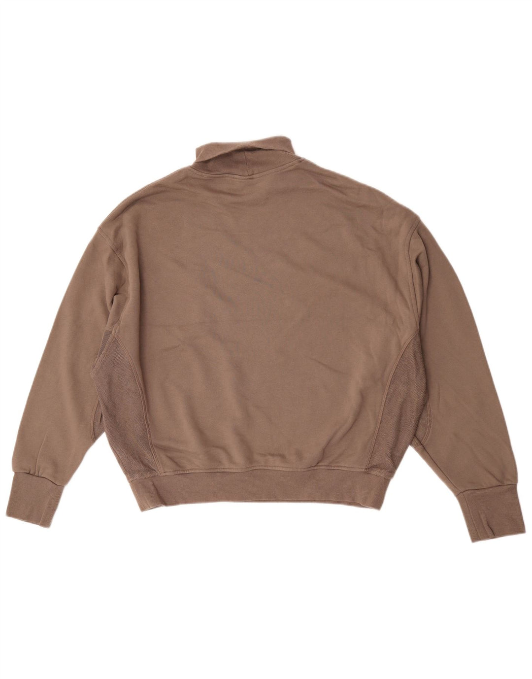 Reebok Dame Oversized Roll Neck Sweatshirt Jumper UK 16/18 Large Brown