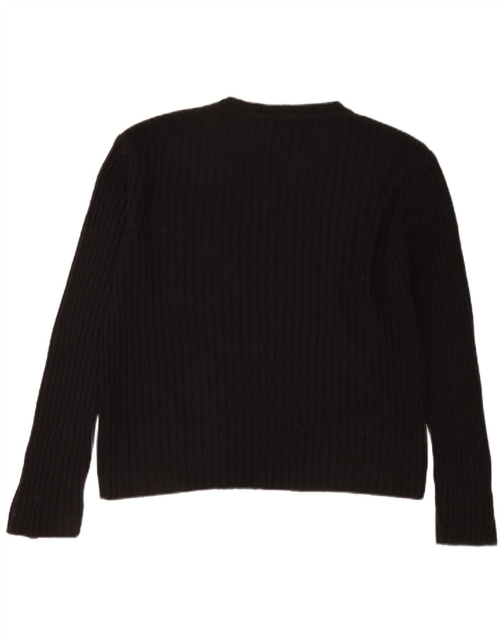 Zara Herre V-hals sweater Stor Sort Akryl