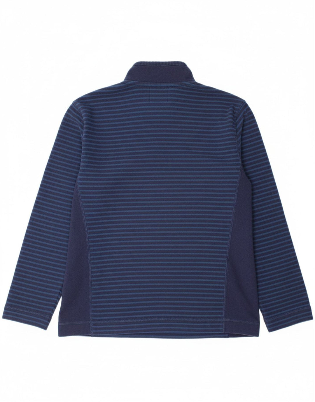 JOULES Mens Zip Neck Sweatshirt Jumper Small Navy Blue Striped Cotton
