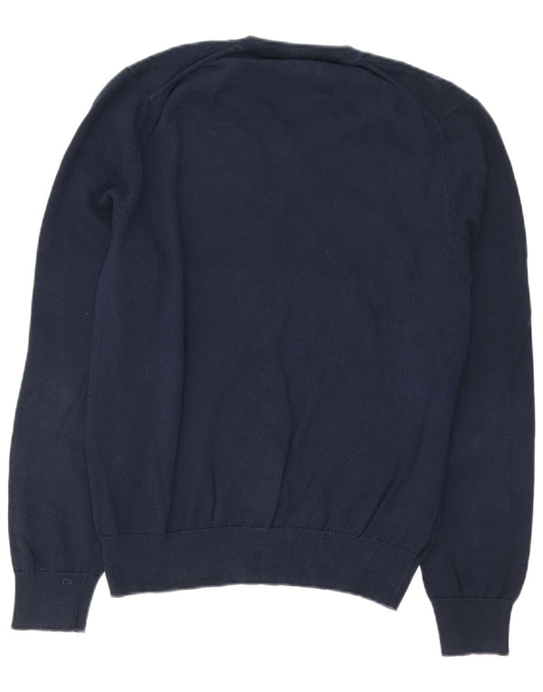 Marks & Spencer Herre V-hals sweater Medium marineblå bomuld