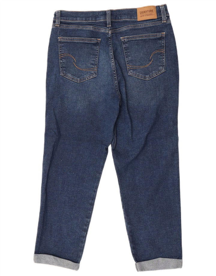 Levi's Womens Boyfriend Cropped Jeans US 6 Medium W28 L24 Blue Cotton