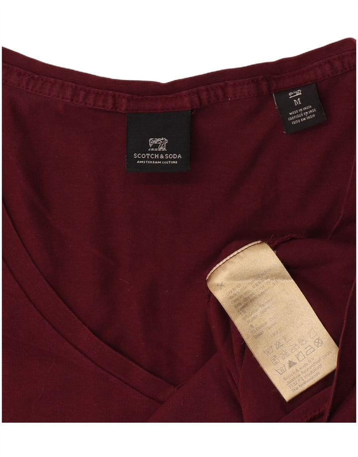 Scotch & Soda Herre T-shirt Top Medium rødbrun bomuld