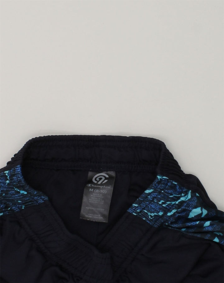 CHAMPION Boys Sport Shorts 8-9 Years Medium Navy Blue Polyester | Vintage Champion | Thrift | Second-Hand Champion | Used Clothing | Messina Hembry 