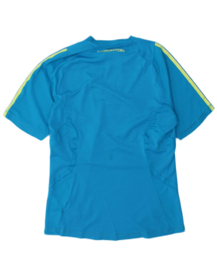 Adidas T-shirt top lille blå polyester til mænd