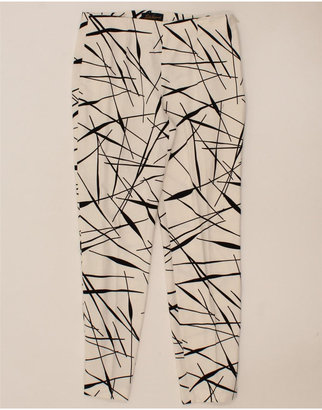 LUISA SPAGNOLI Womens 2 Piece Set IT 40 Medium W30 L27 White Geometric Vintage Luisa Spagnoli and Second-Hand Luisa Spagnoli from Messina Hembry 
