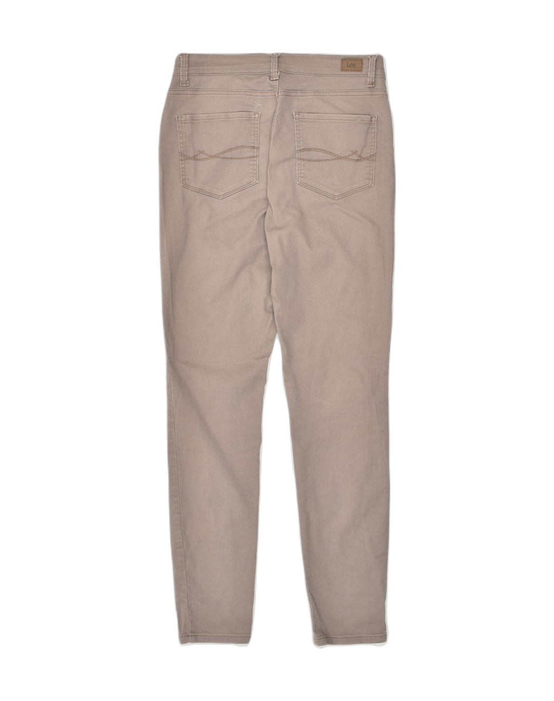 LEE Womens Skinny Jeans US 10 Large W30 L30 Beige Cotton | Vintage Lee | Thrift | Second-Hand Lee | Used Clothing | Messina Hembry 