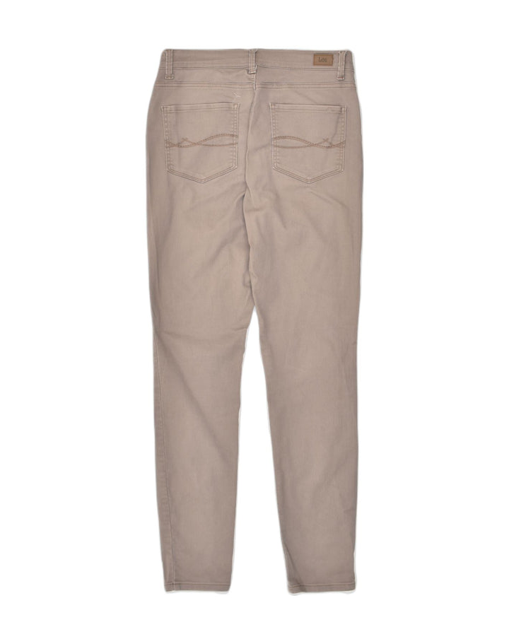 LEE Womens Skinny Jeans US 10 Large W30 L30 Beige Cotton | Vintage Lee | Thrift | Second-Hand Lee | Used Clothing | Messina Hembry 