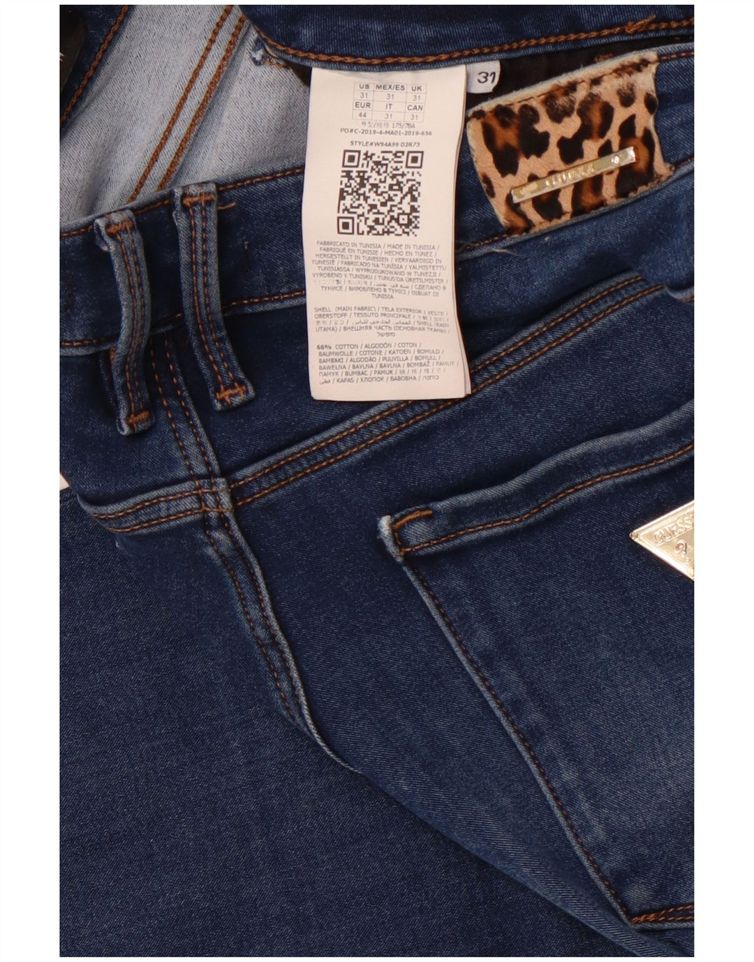 GUESS Kvinder Annette Skinny Jeans W31 L29 Marineblå Bomuld