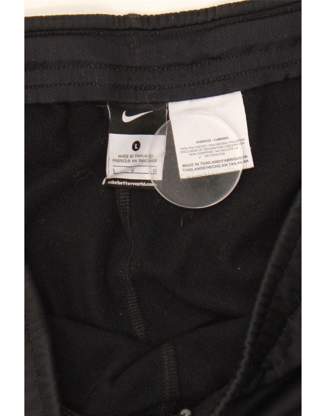 Nike herre Therma-Fit træningsdragt bukser, store sorte polyester