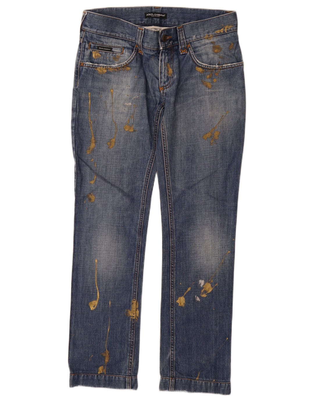 Dolce & Gabbana Lige Jeans til kvinder IT 46 Large W32 L32 Blå Flecked