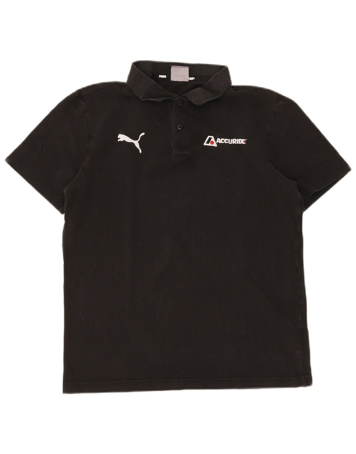 PUMA Poloshirt til mænd Medium Sort bomuld