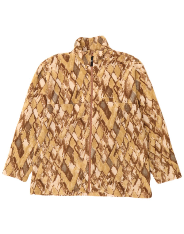 CONTE OF FLORENCE Fleecejakke til kvinder UK 16 Large Beige Argyle/Diamond